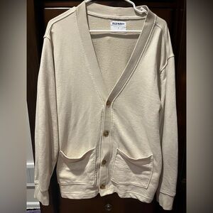 Old Navy - Men's Beige Cardigan Sweater